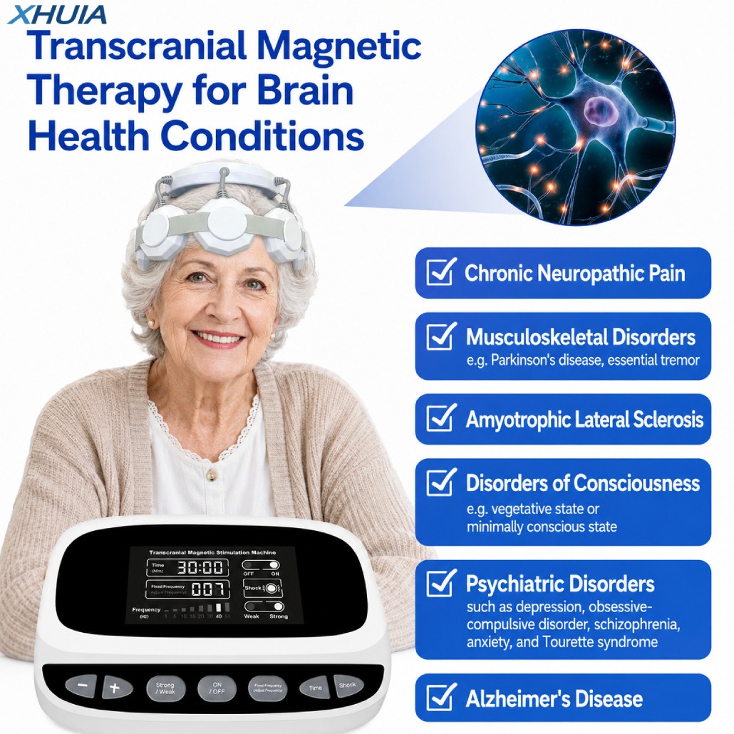 Repetitive Transcranial Magnetic Machine for PTSD Migraine Depression Anxiety