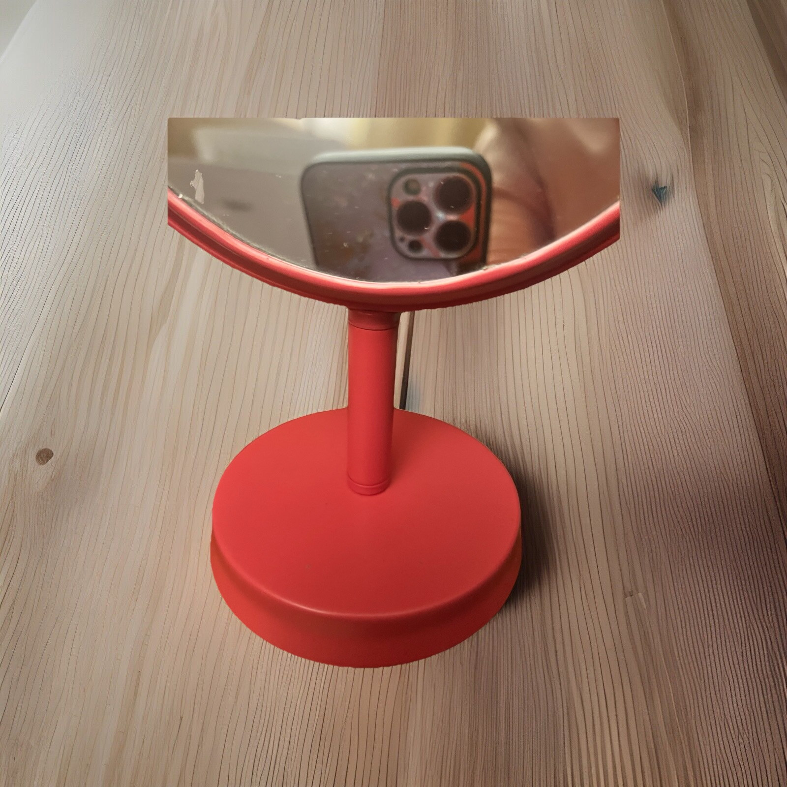 Vanity Makeup Mirror ABS Plastic Double Sided 3X Magnification 360°tilt