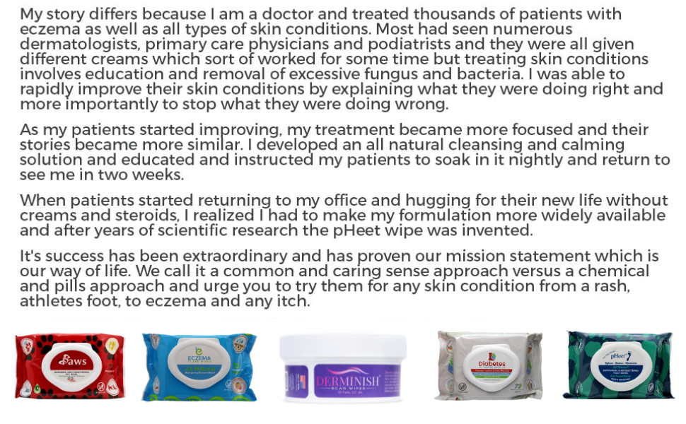 pHeet Wipes, Antifungal, Odor Reducer, Dry Feet Moisturizing Wipes, Foot Cleaner