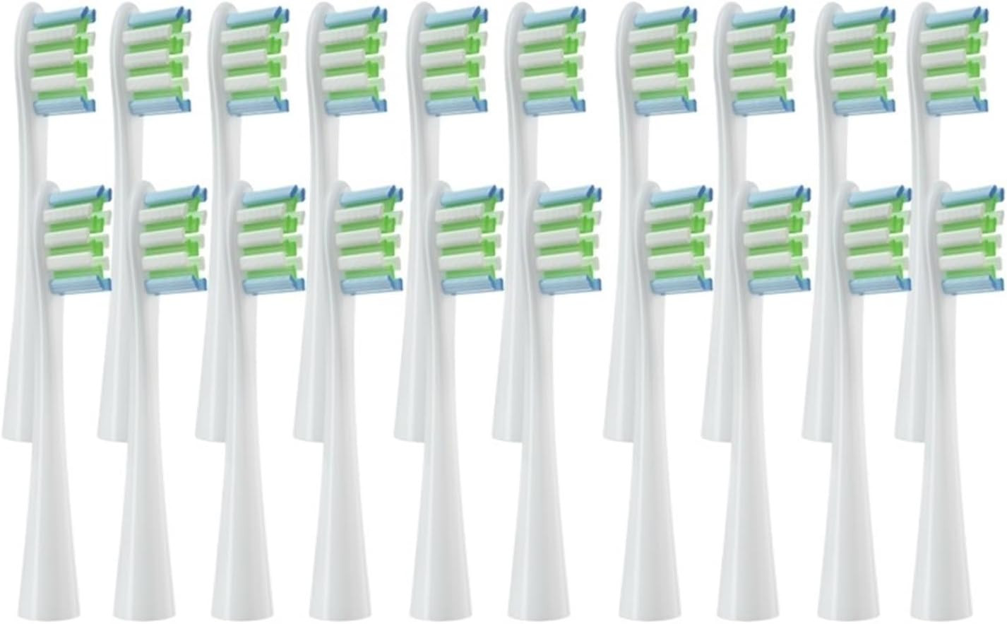 20PCS Replacement Brush Heads, Compatible for Oclean, Flow/X PRO Elite/X/One/Z1/