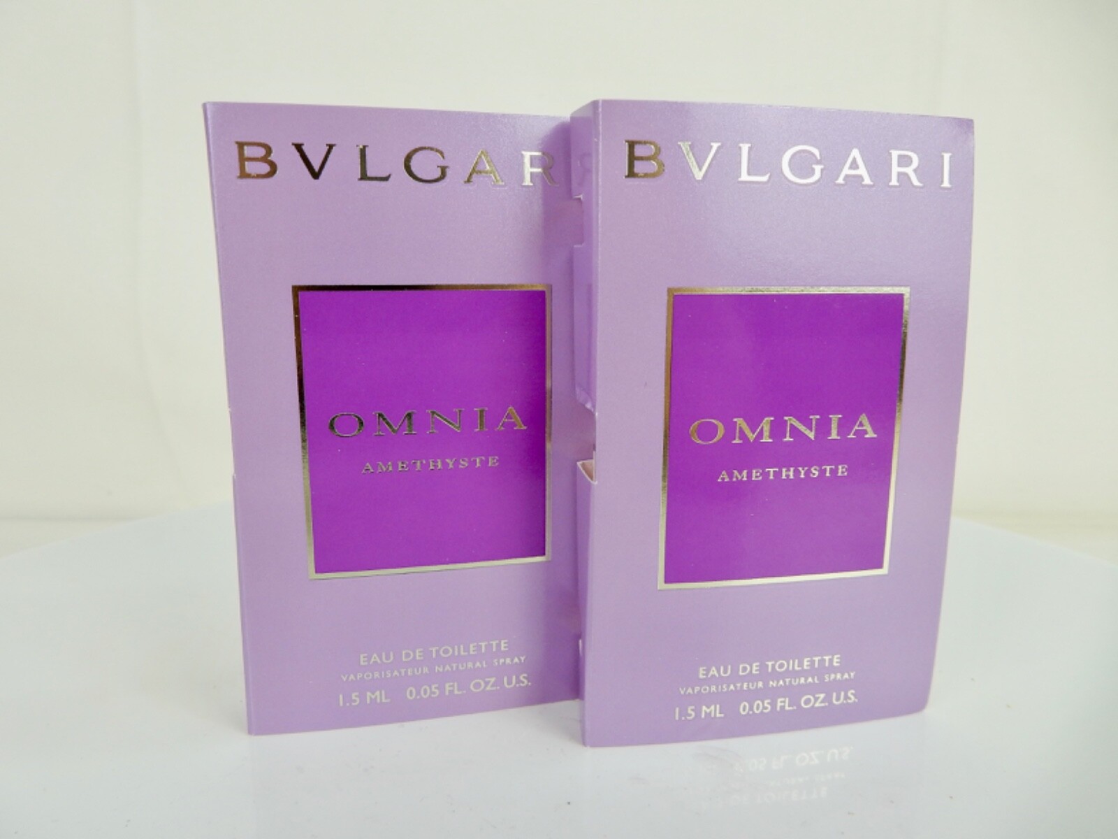 BVLGARI OMNIA AMETHYSTE EDT SPRAY (WOMEN) 0.05 OZ 1.5 ML *BUYER GETS 2*