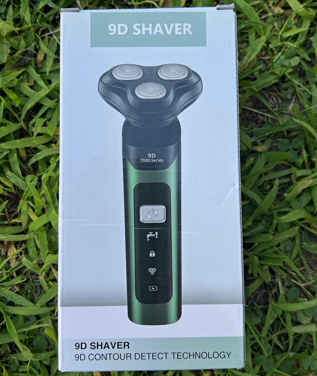 9D Shaver Men’s 3-Head Rotary Facial Shaver, Waterproof, USB Rechargeable
