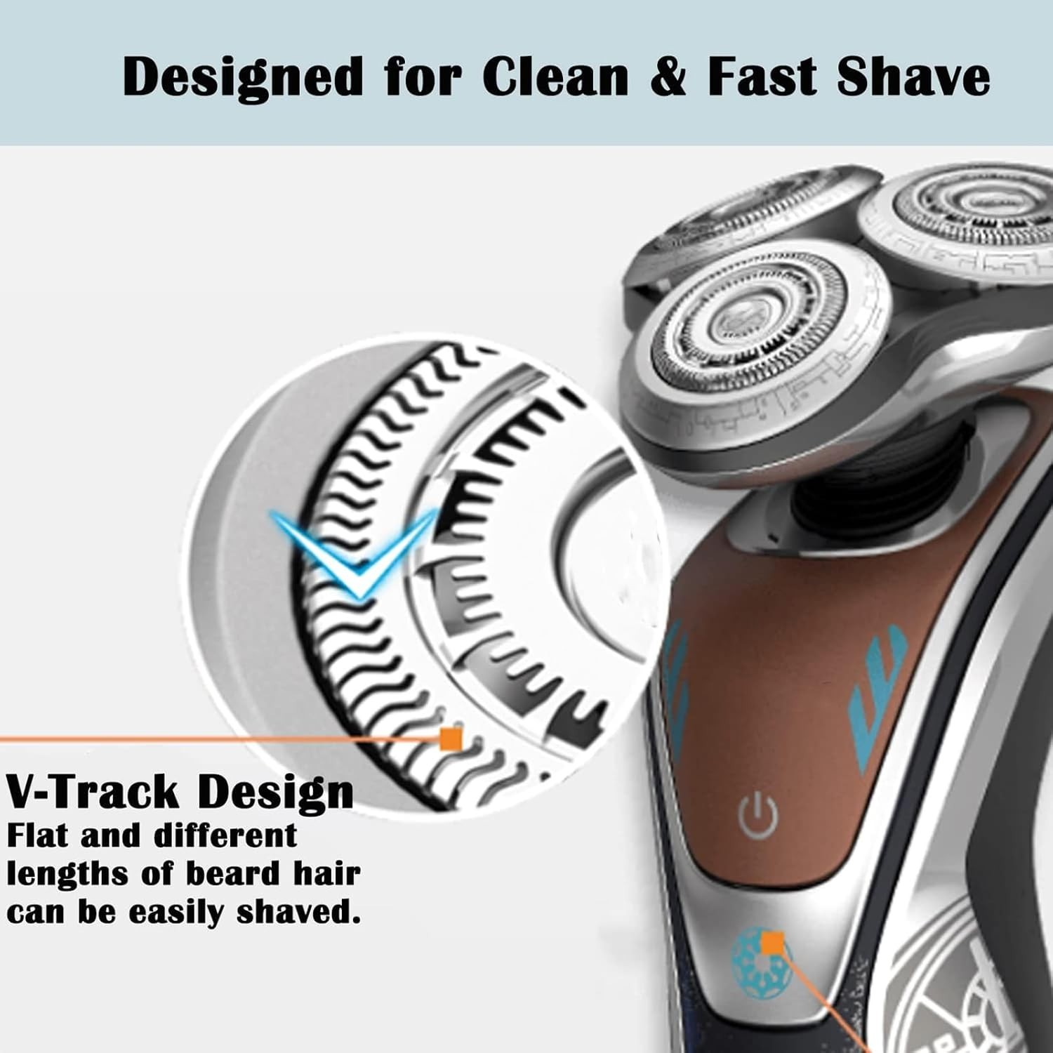 SH60/72 Replacement Head Compatible with Philips S6000 Razors, SH60 Replaceme…