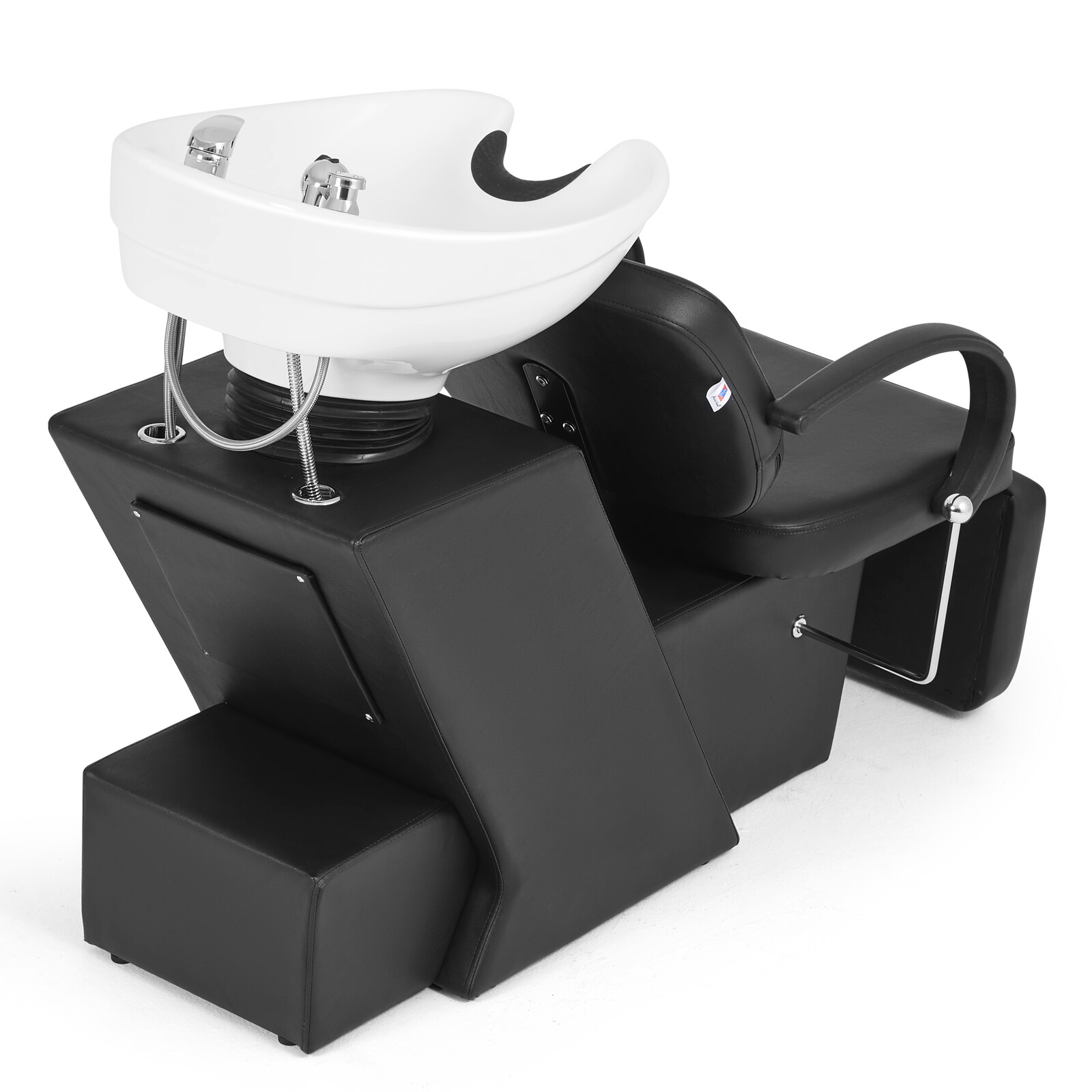 Artist Hand Backwash Units Shampoo Chair Ceramic Bowl Sink Barber Salon Station