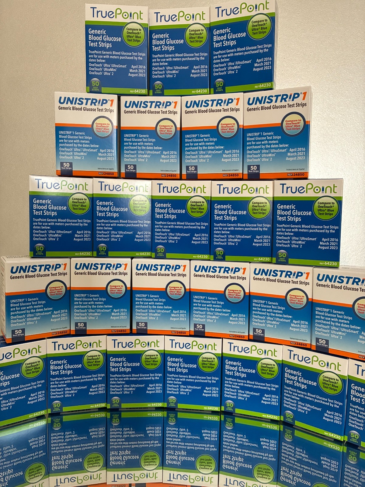 TRUE POINT – UNISTRIP 1 Blood Glucose Strips 1000 Qty. Generic for ONE-TOUCH