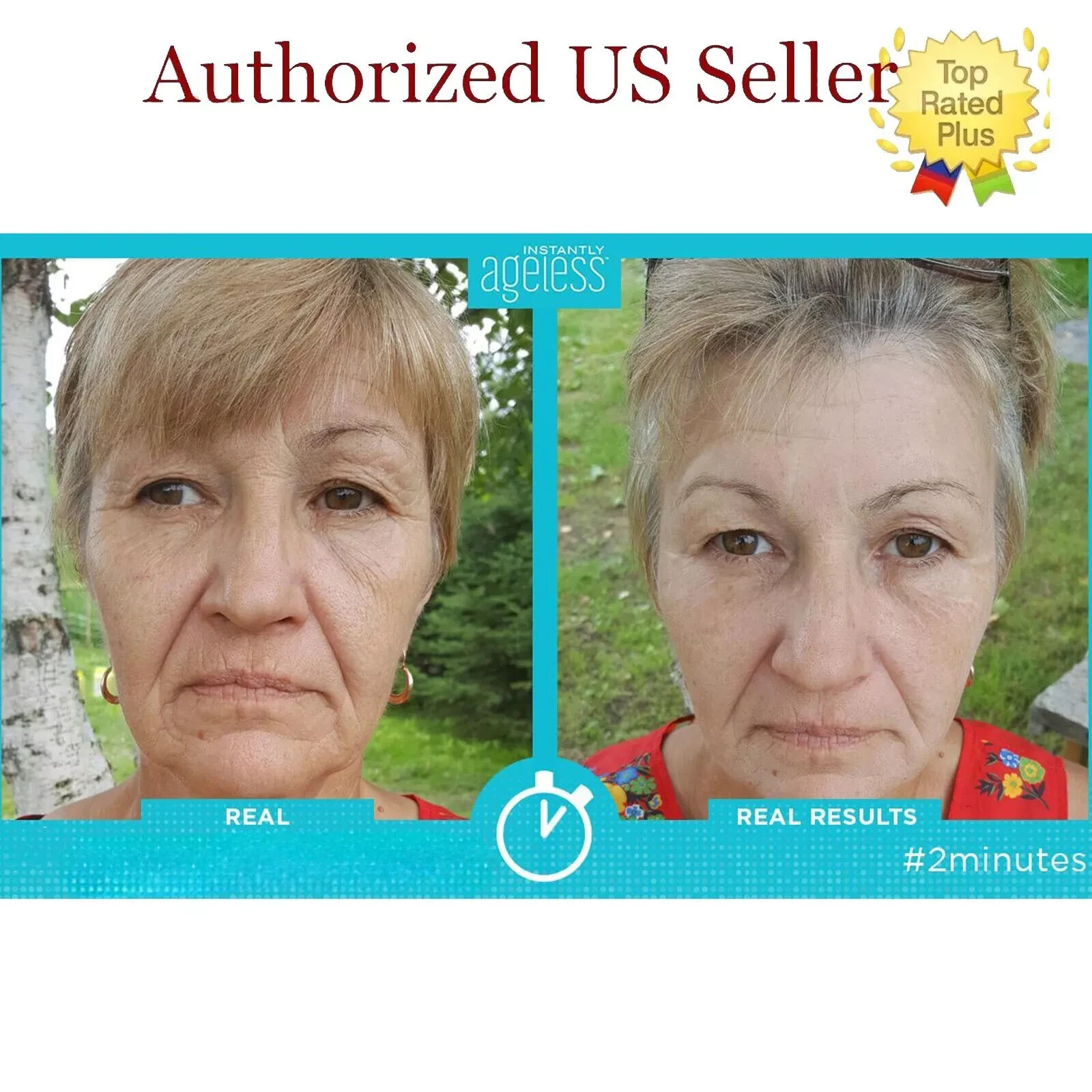 Instantly Ageless Face lift, 25 Vials in a Box, Moisturizer, Scrub Exp 01/2027