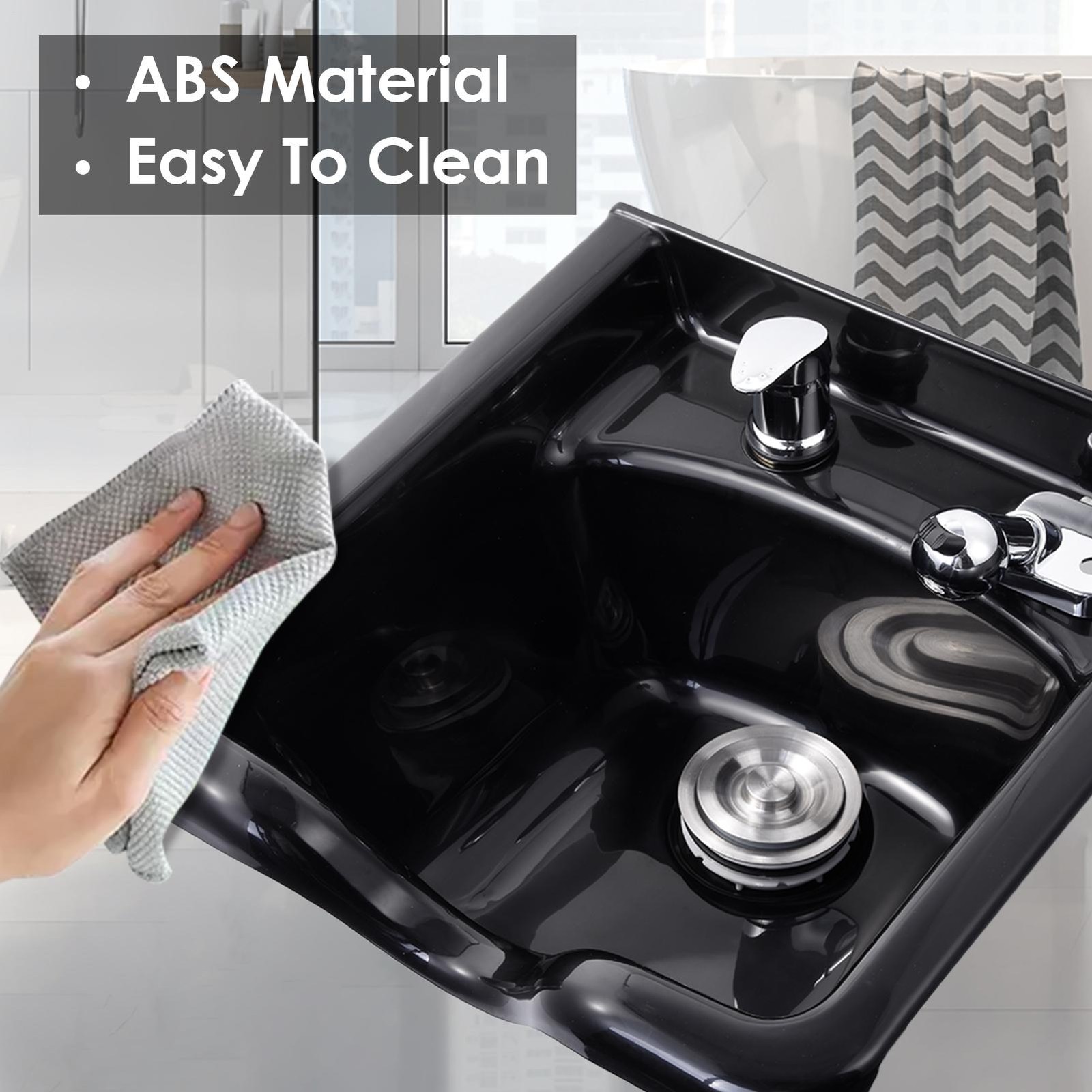 Shampoo Bowl ABS Plastic Salon Spa Hair Sink Beauty Salon Equipment US