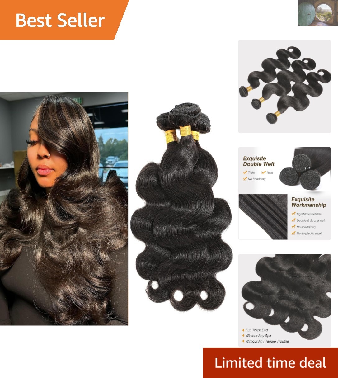 Silky Smooth 12A Brazilian Body Wave Hair Extensions – Perfect for All Styles