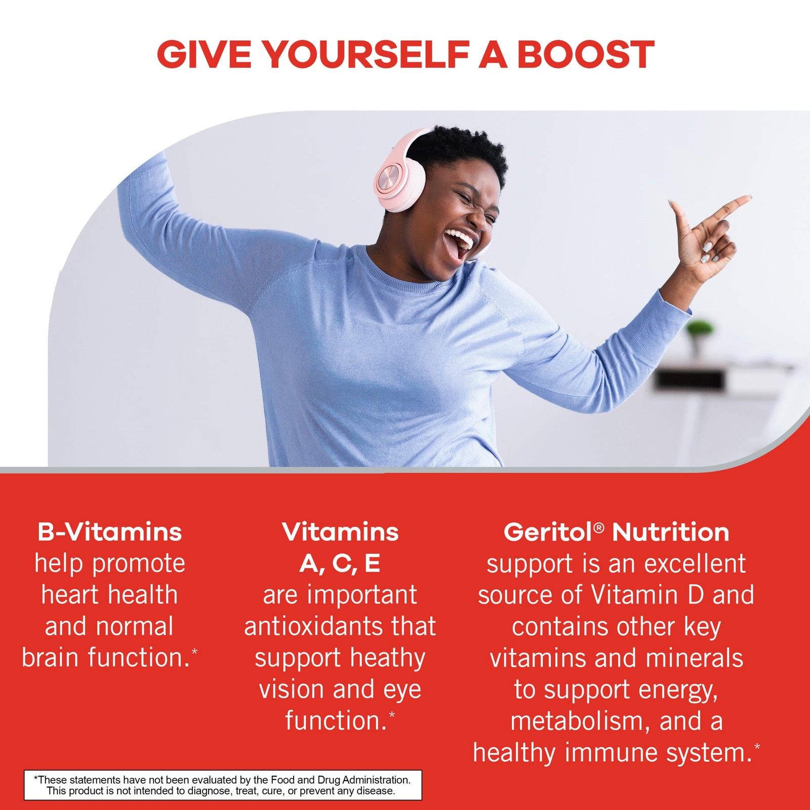 Geritol, Multivitamin Supplement, Contains B-Vitamins, 40 Count (Pack of 1)