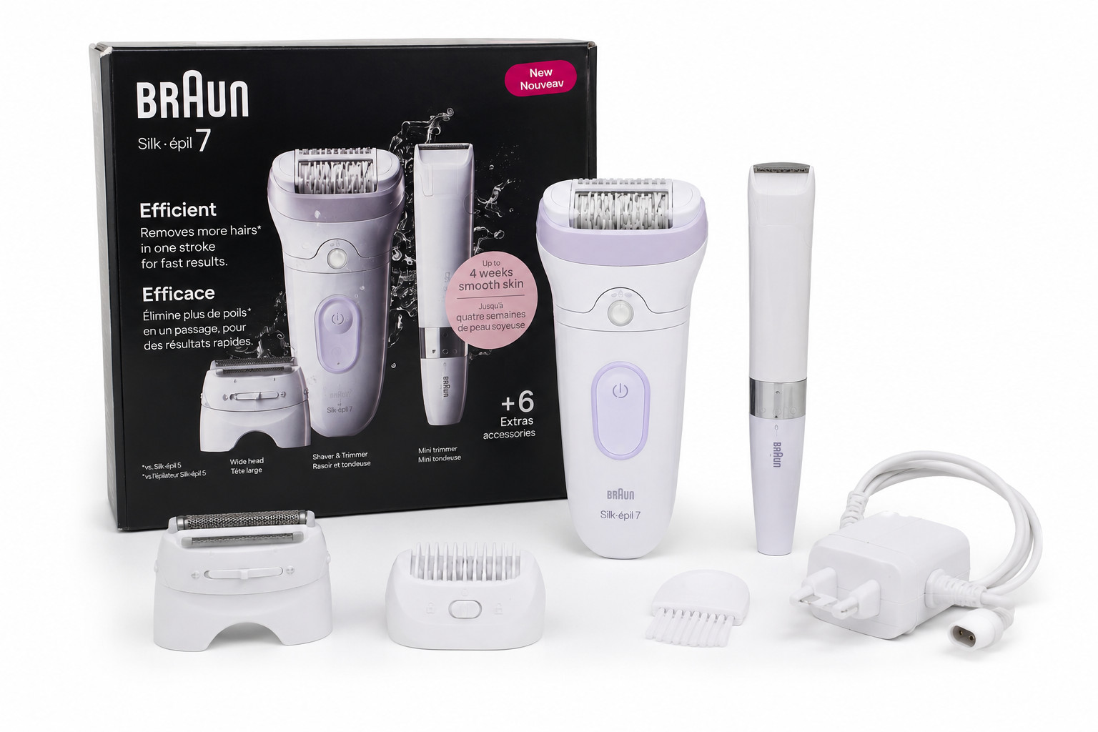 Braun Silk-épil 7 5392 Epilator & Trimmer Women’s Shaver Open Box