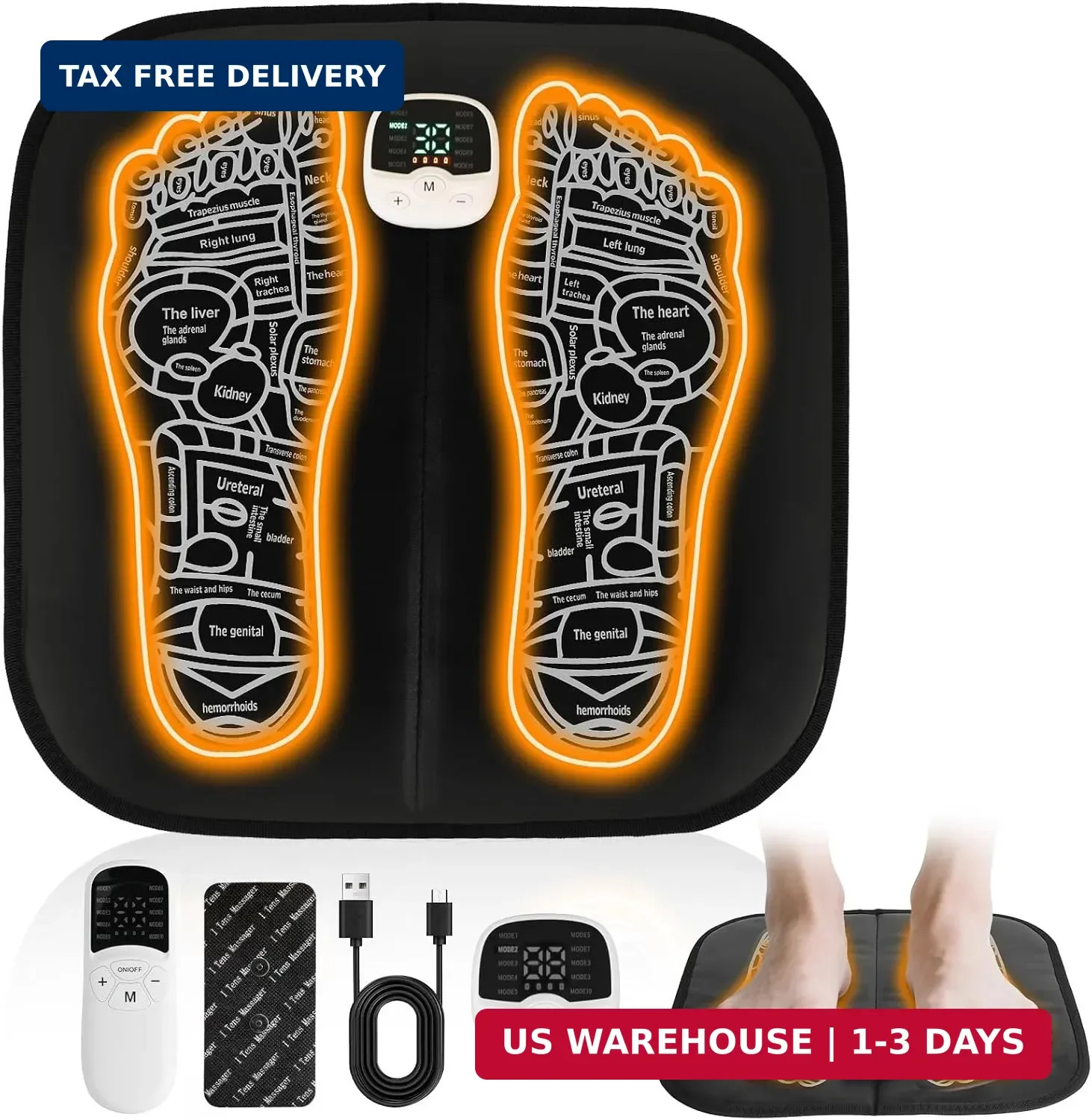 Transcutaneous Electrical Nerve Stimulator for Pain Relief,EMS Foot Stimulator T