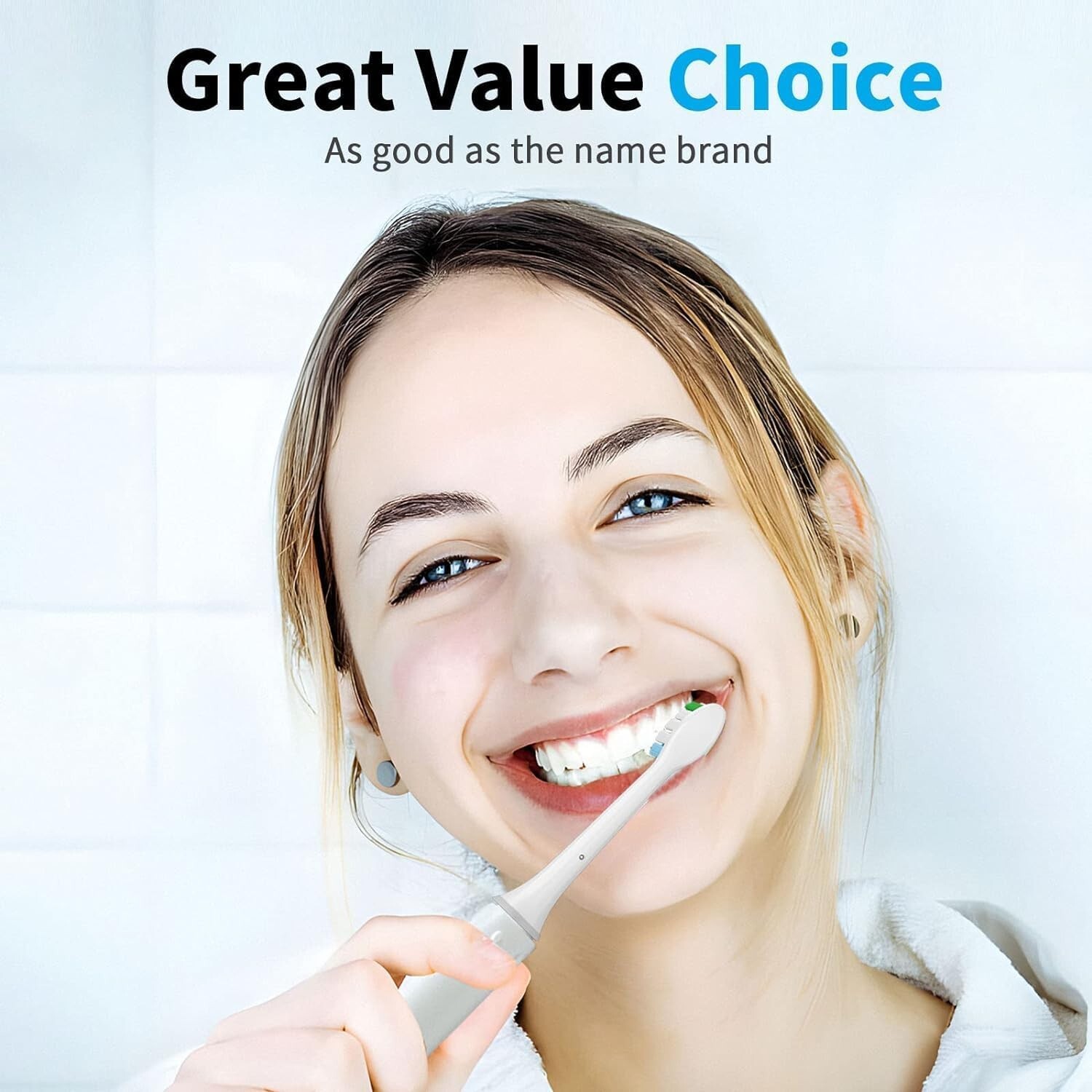 Replacement Toothbrush Heads Compatible with Phillips Sonicare Snap-on 4 Pack