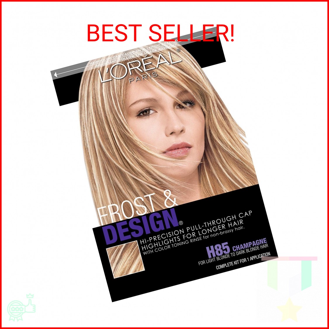 L’Oreal Frost and Design Pull-Through Cap Highlight Kit, Champagne H85