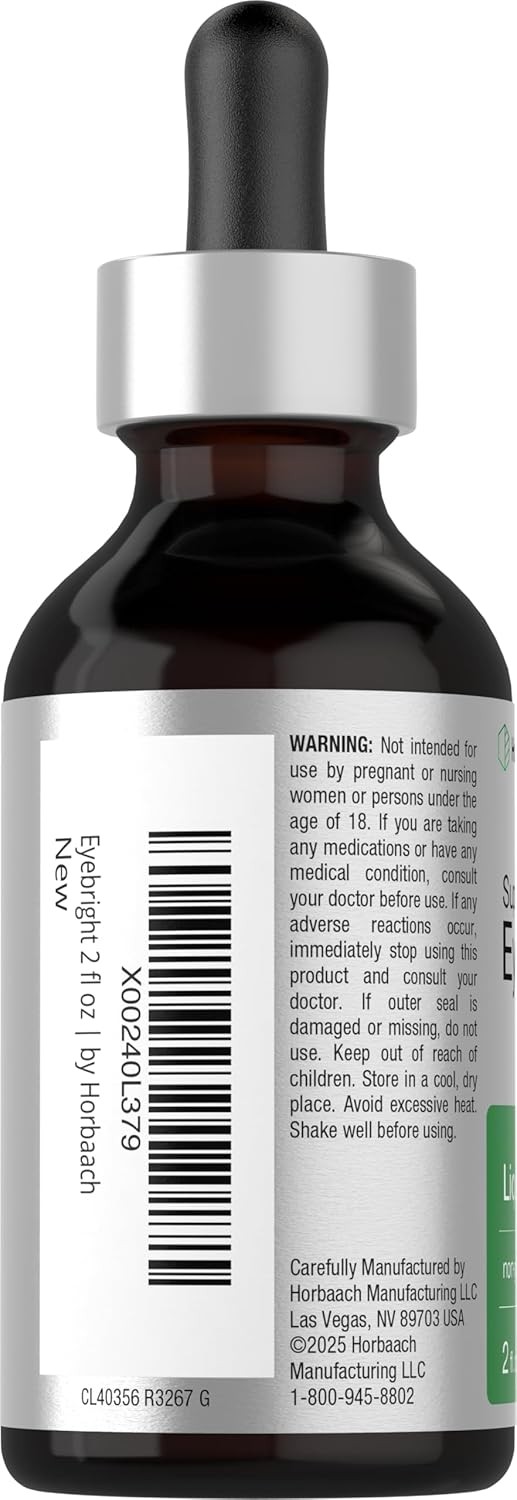 Eyebright Herb Liquid Extract | 2 fl oz | Alcohol Free | by Horbaach