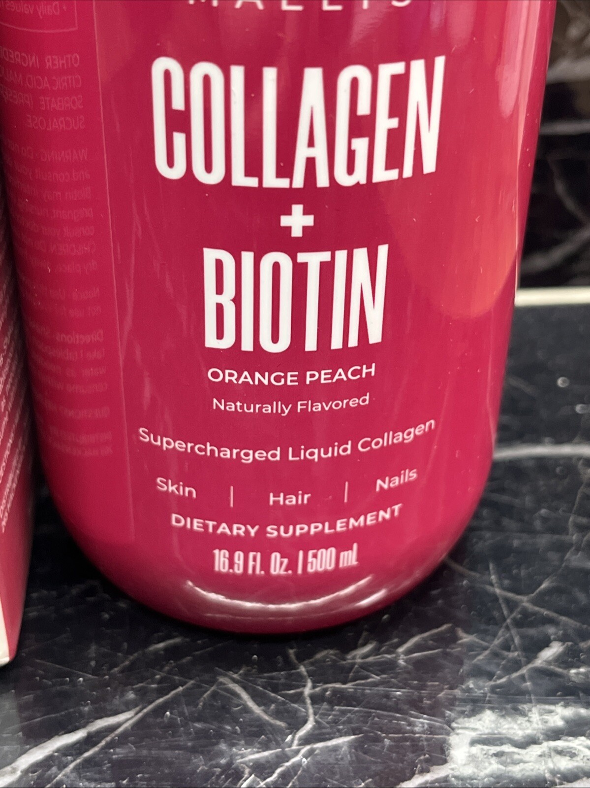 MAELYS COLLAGEN + BIOTIN ORANGE PEACH SUPERCHARGED LIQUID COLLAGEN 16.9oz NEW 🔥