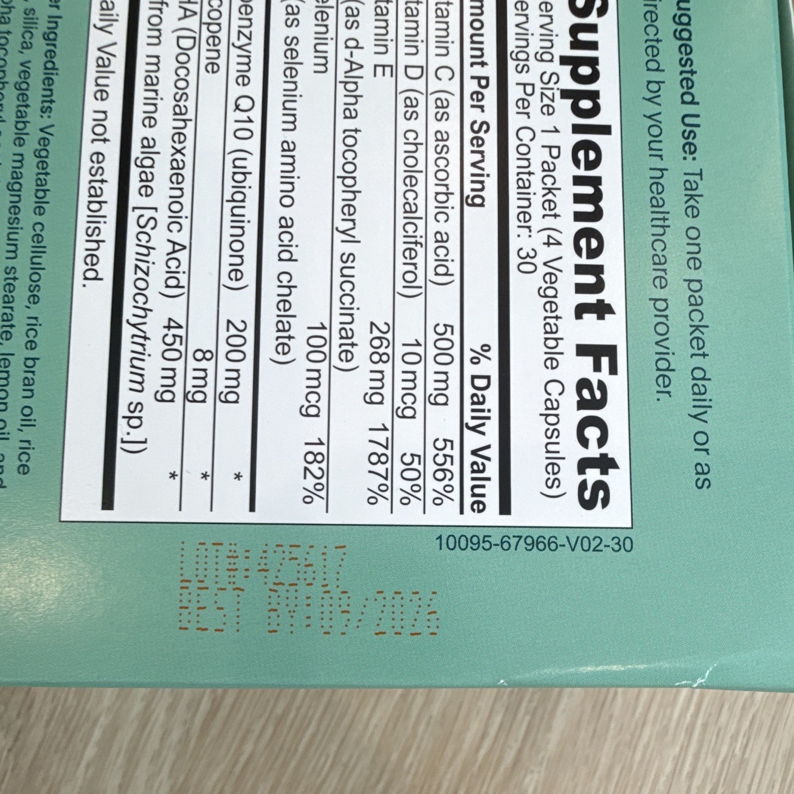 Natalist Male Prenatal Daily Packets 120 Capsules Vegan Exp 09/2026
