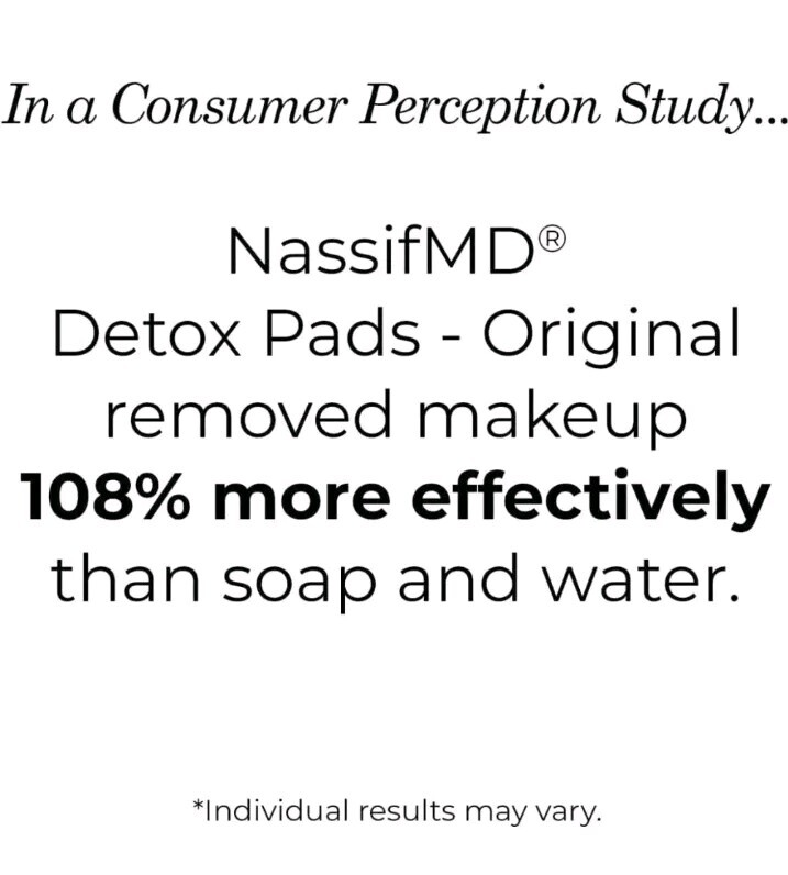 NassifMD Detox Pads Complexion Perfecting-3 Piece 60 count 180 Pads-New Sealed
