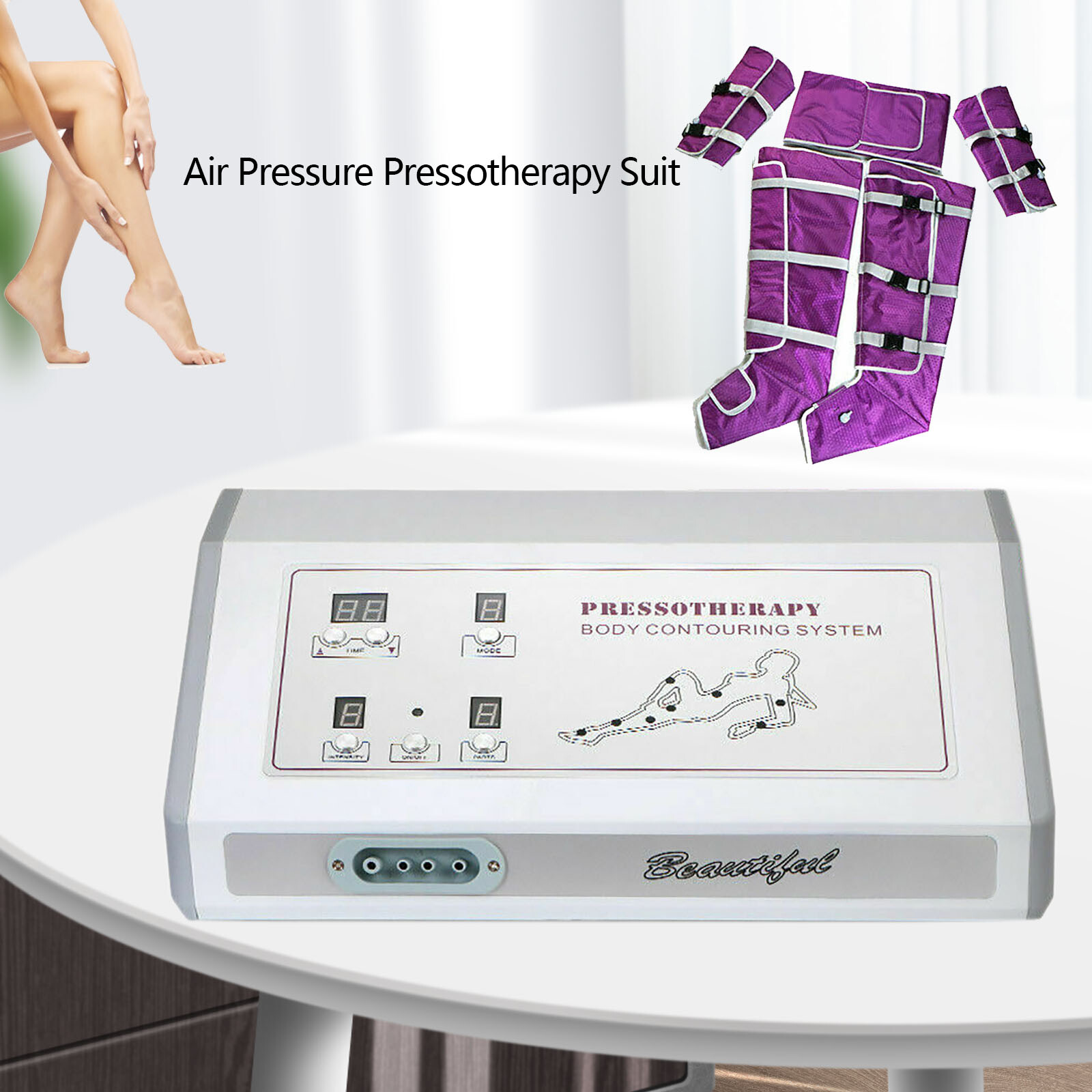 Air Pressure Pressotherapy Lymphatic Drainage Weight Loss Machine , Slimming Set