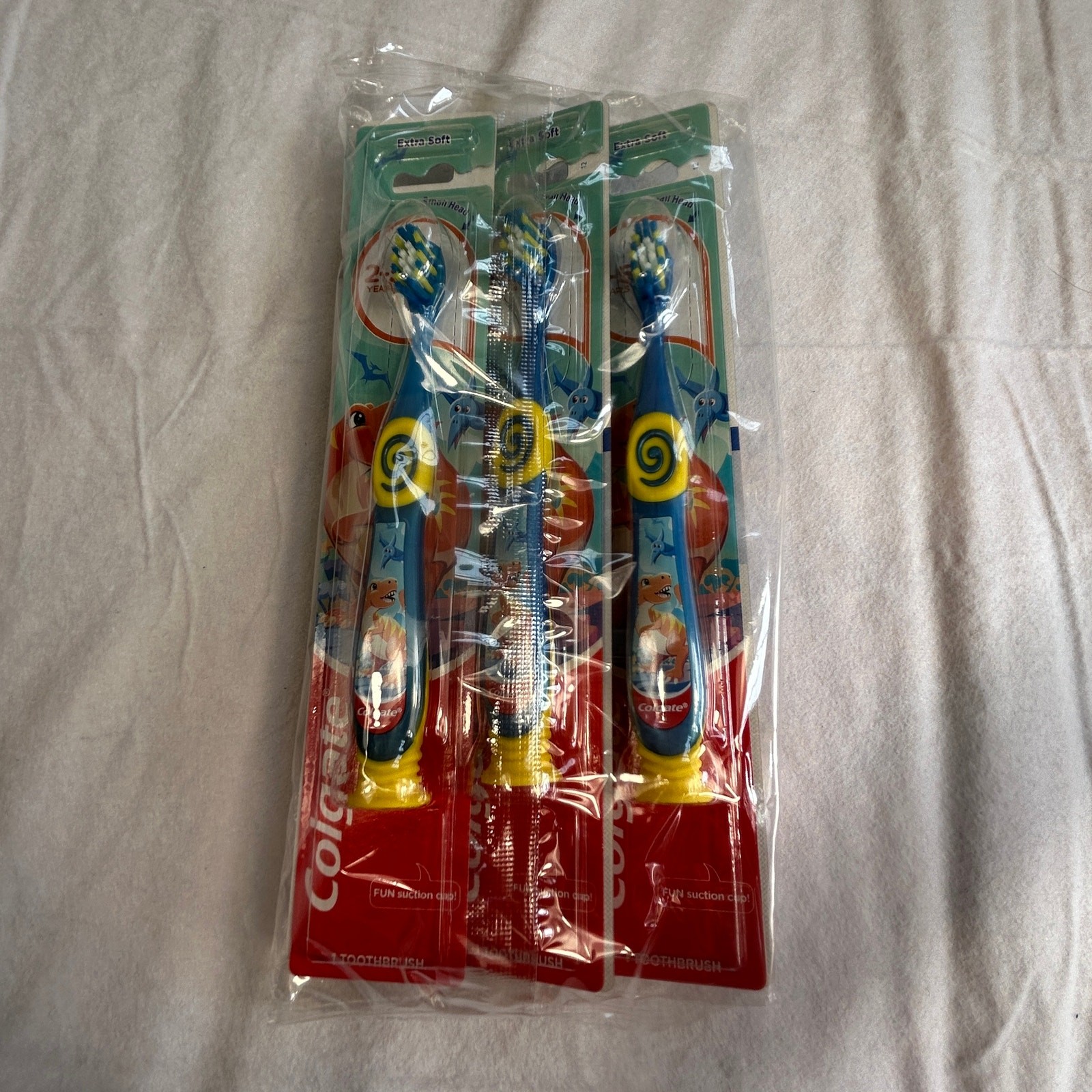 New Colgate Kids 2-5 Years Dinosaur Toothbrushes – 6 Pack Extra Soft