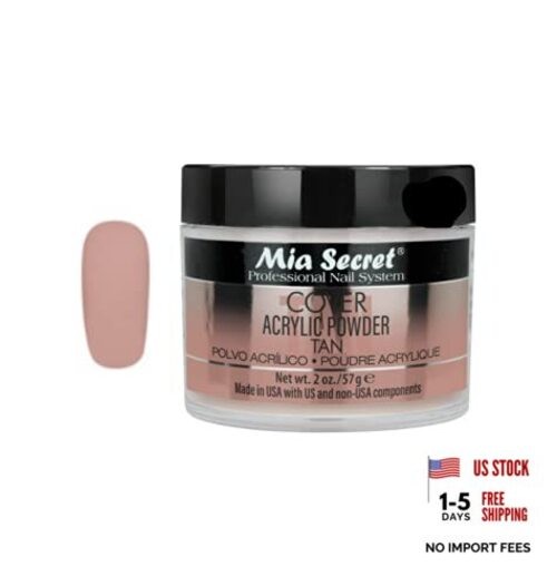 Cover Tan Acrylic Powder MADE IN USA Multiple Sizes (2 oz)