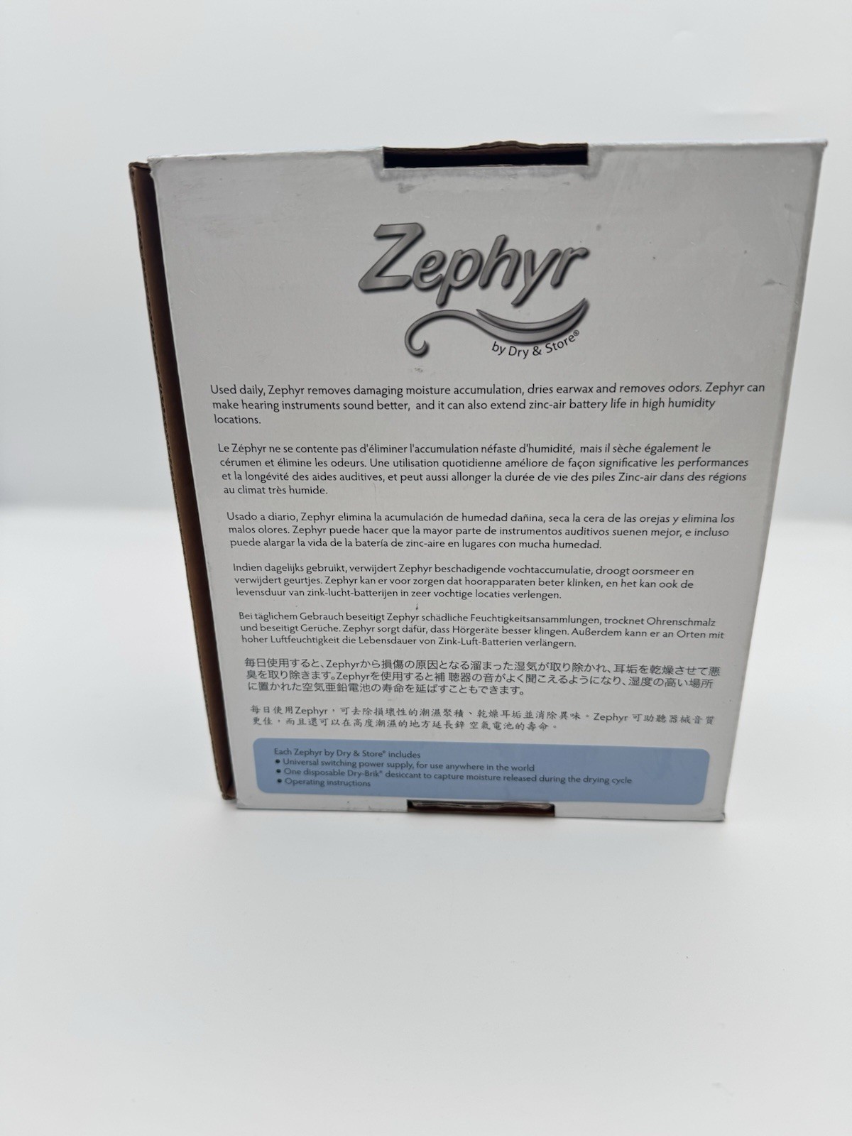 Zephyr by Dry & Store Hearing Aid Dryer Tinnitus For Cochlear Ear Monitors