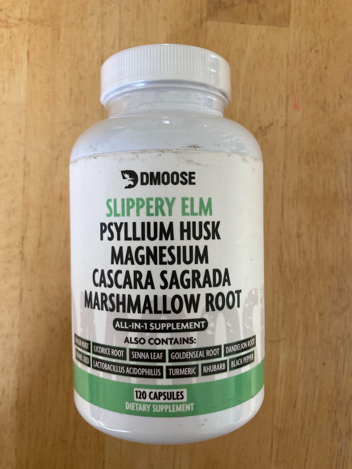 DMoose Slippery Elm Complex – All-in-One Supplement – 120 capsules