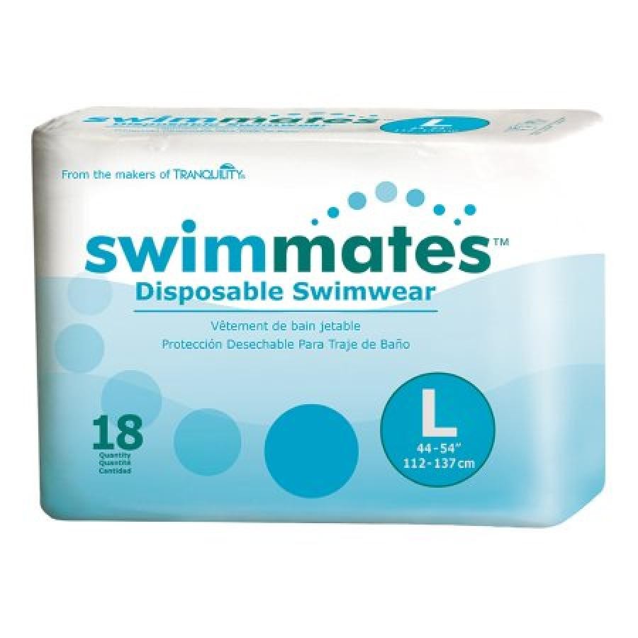 Swimmates Disposable Swim Brief Adult Unisex Large 44 to 54 In. Waist/Hip 18 Ct.