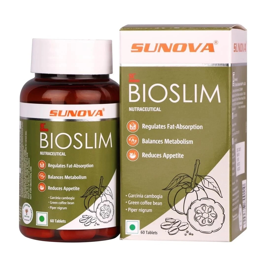 SUNOVA Bioslim Tablets Fat Burner and Appetite Supressant for weight loss 60Tab
