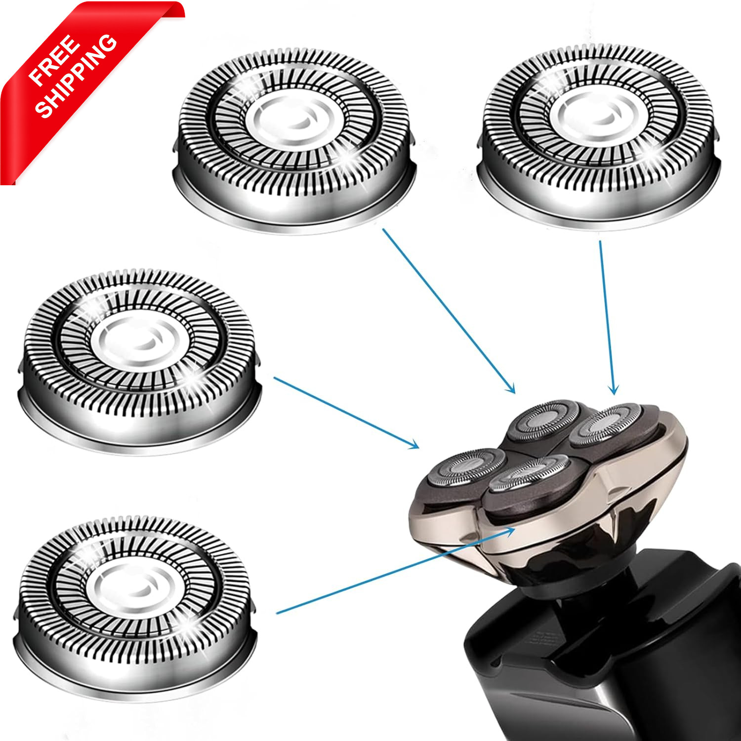 Shaver Head Replacement Blade for Skull Shaver Pitbull Gold Silver Platinum PRO