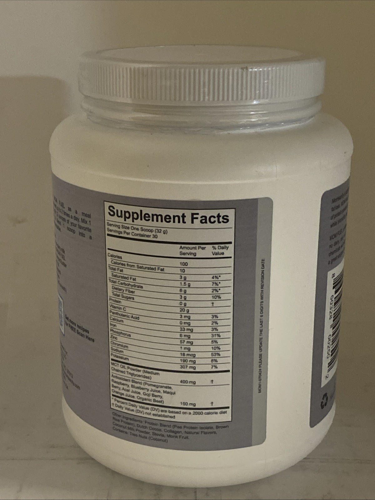 Momsanity Dairy-Free Meal Replacement Protein Powder Dutch Chocolate 07/26