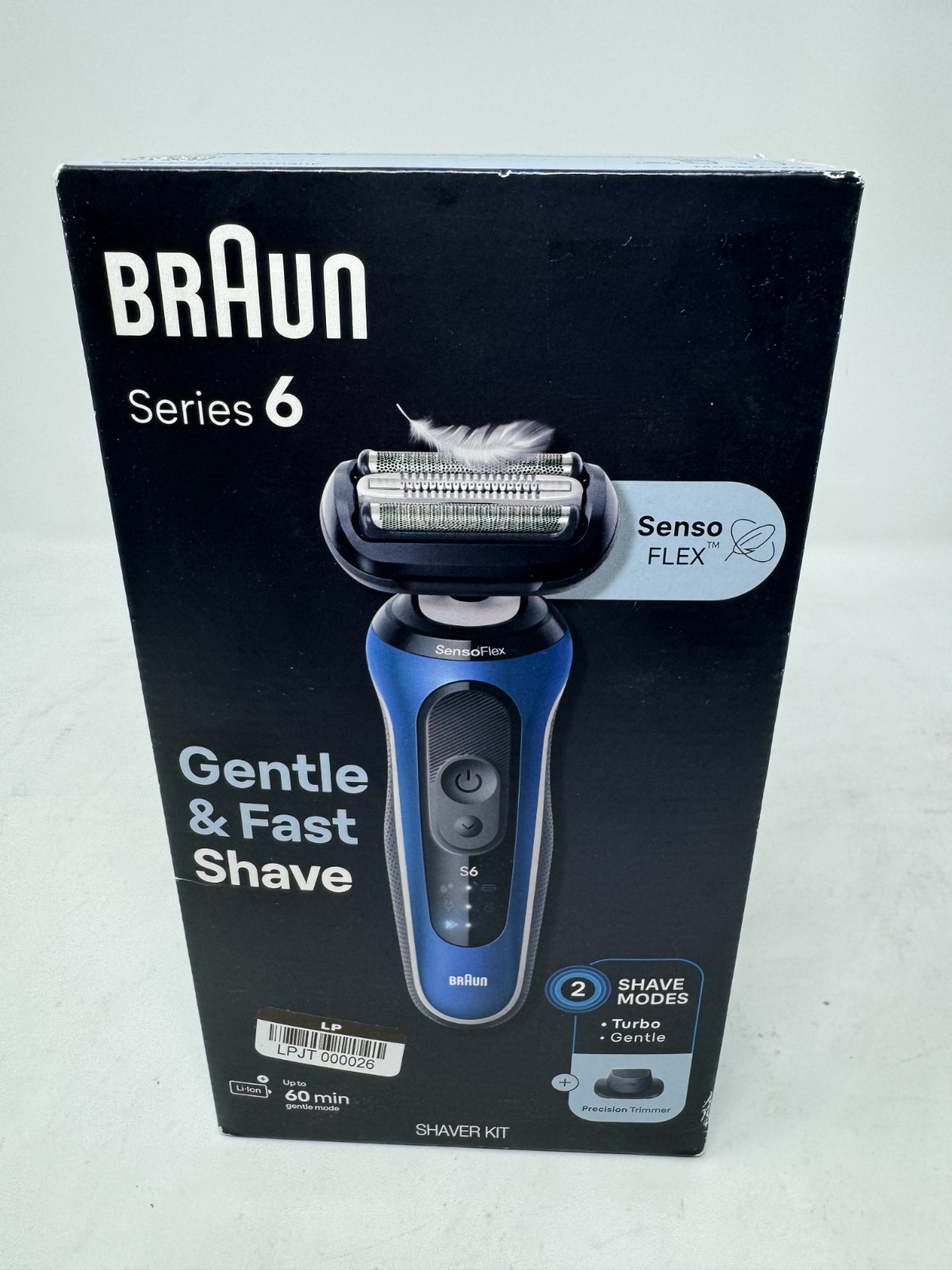 New Sealed Braun Series 6 6120s Rechargeable Wet&Dry Electric Shaver Blue