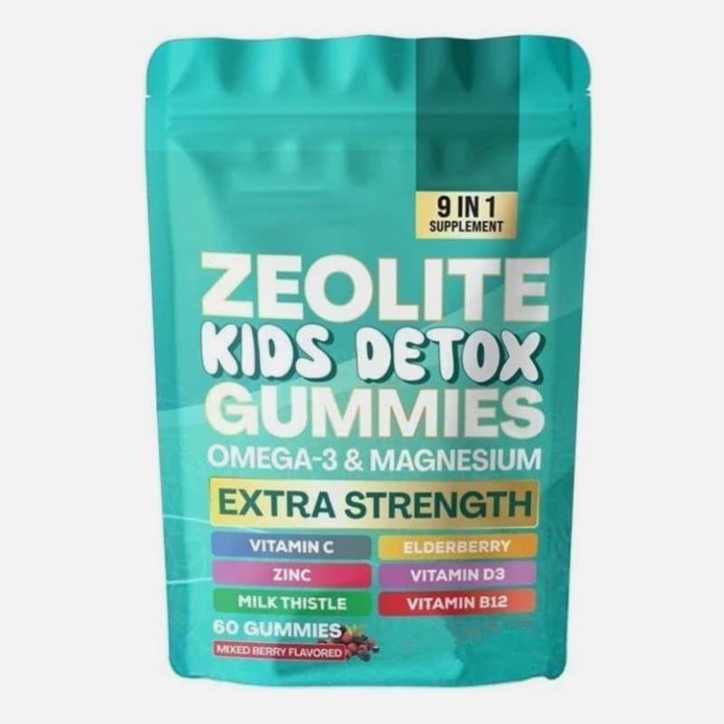 Detox Gummies Kids All-in-One Mixed Berry Flavored Zeolite 60 Gummies