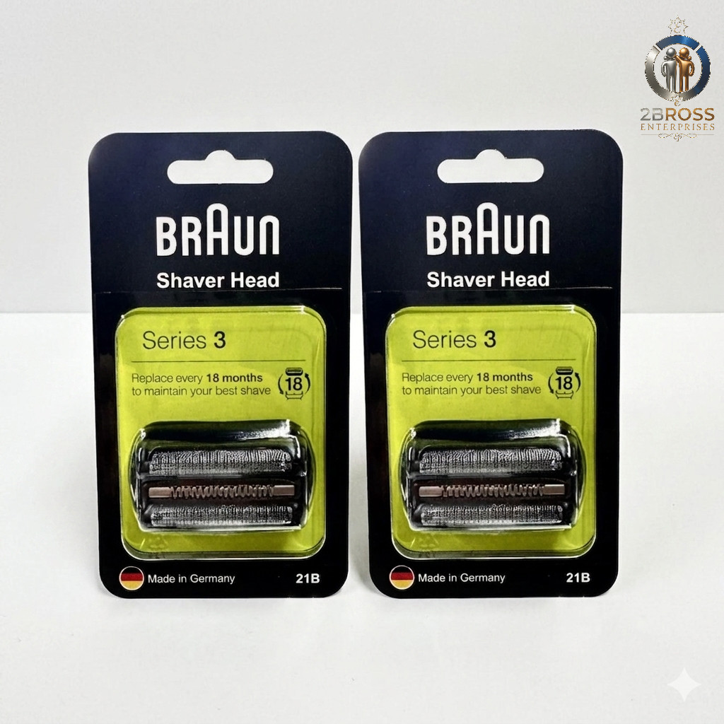 Braun Shaver Head Series 3 Model 21B Lot pack of 2 New US Stock