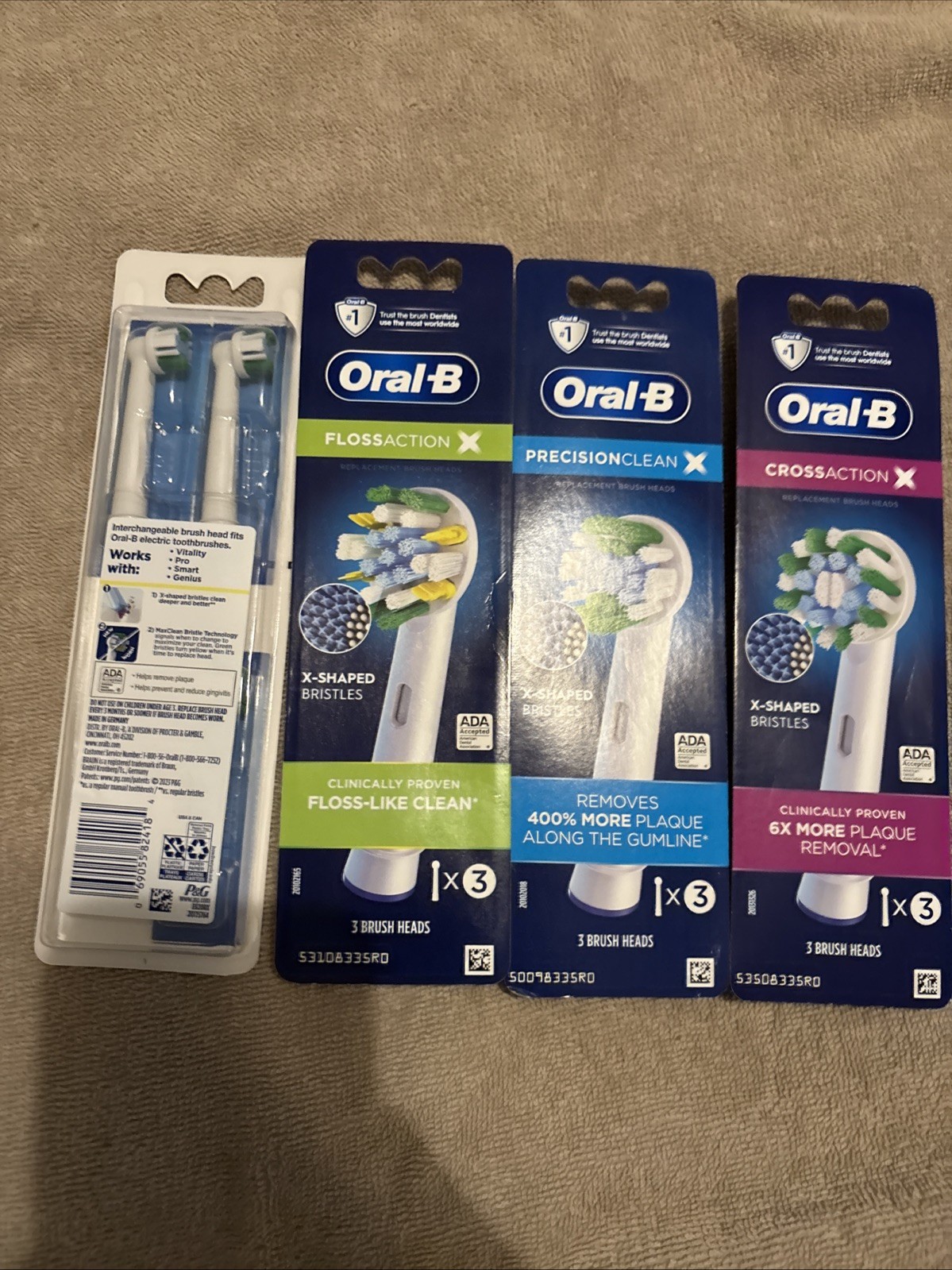 Braun Oral-B Flexisoft Replacement Toothbrush Heads (5 pieces) new