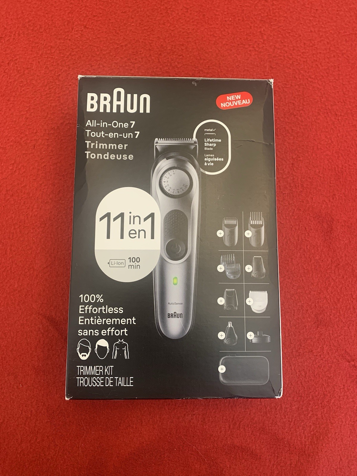 Braun All-in-One Shaving Kit Series 7 7420 11-in-1 Beard/Face/Nose -NEW Read #b4