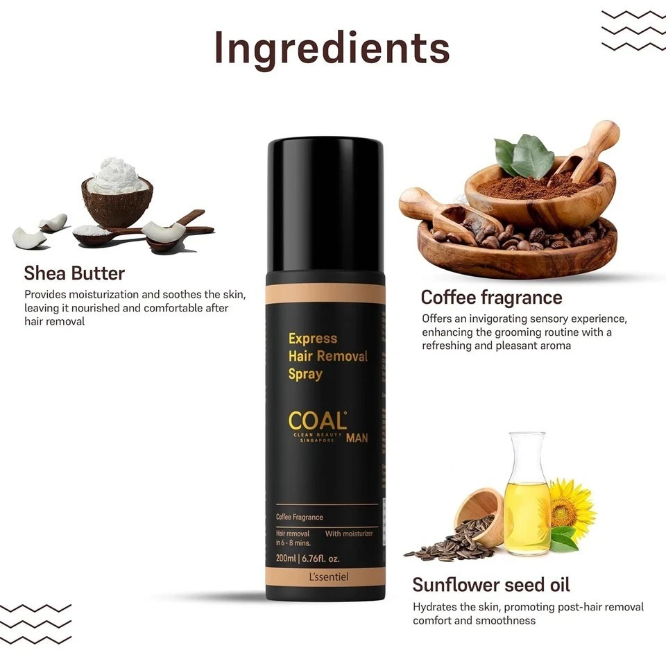 Coal Clean Beauty Express Hair Removal Spray 200ml