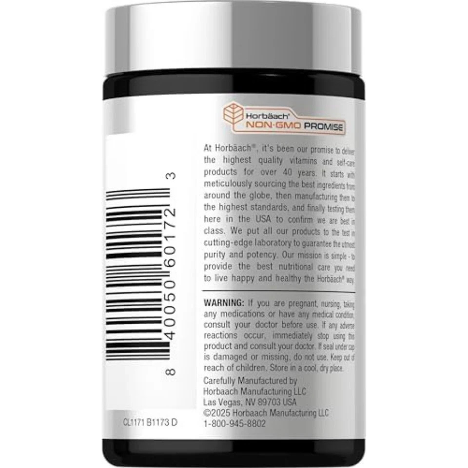 Horbaach Vitamin B12 5000mcg 120 Fast Dissolve Tablets Berry Vegan Non GMO