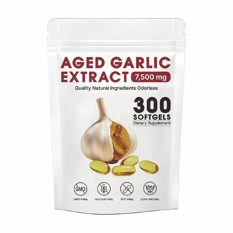 Aged Quality Garlic Extract, 300 Softgels, 7500mg Odorless | Heart & Immune