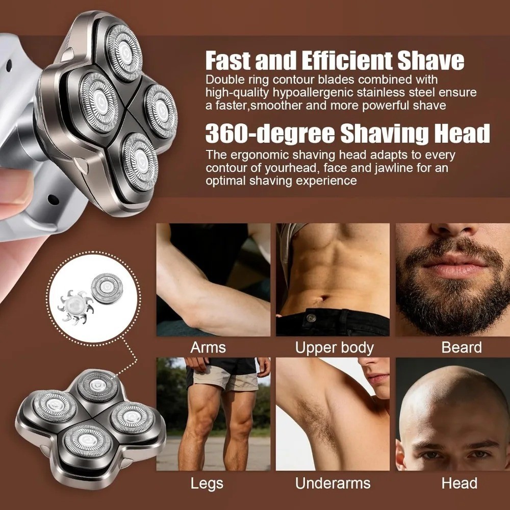 Shaver PRO 4 Head Replacement Blade Compatible with Skull Pitbull Butterfly kiss