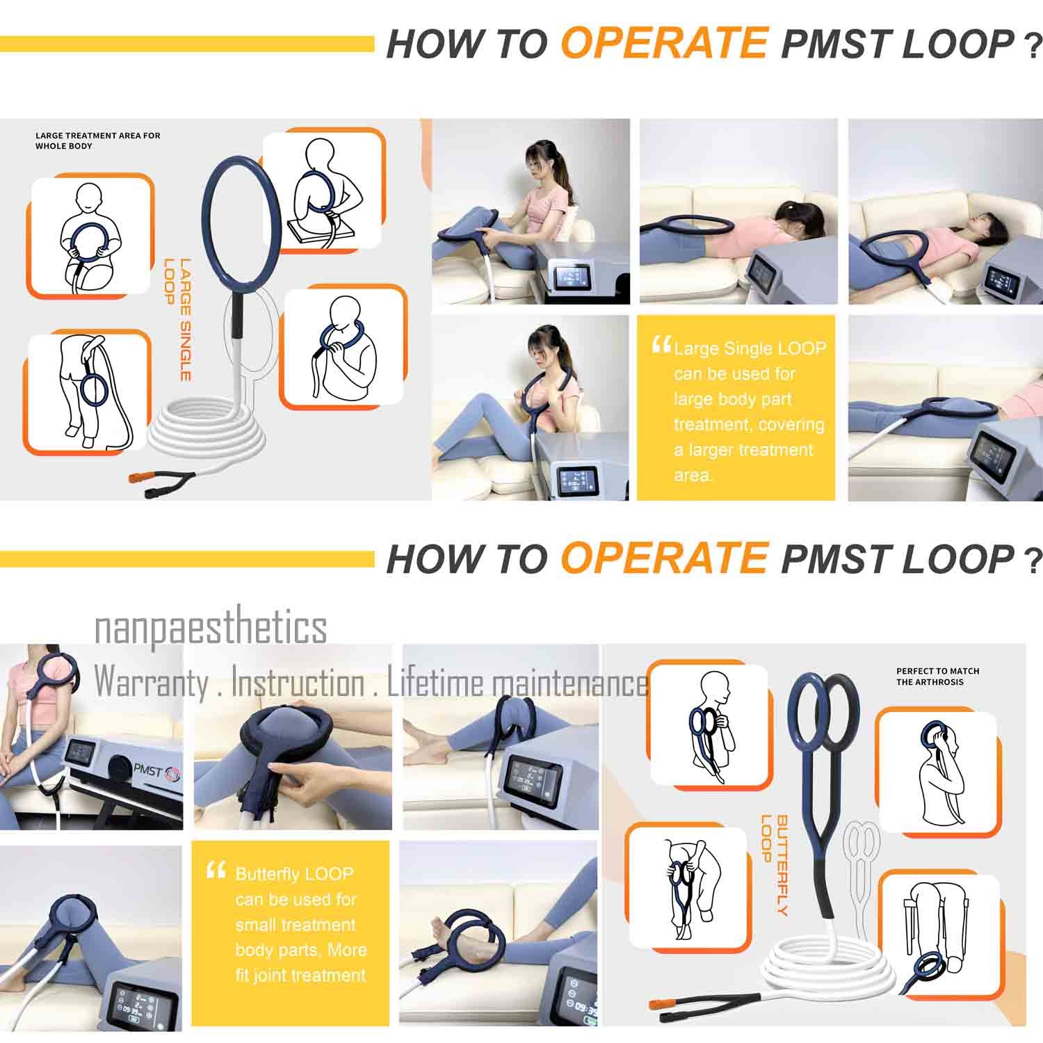 PMST PEMF Loop EMTT Magnetic Physio Therapy Machine Pain Relief Pemf Mat Device