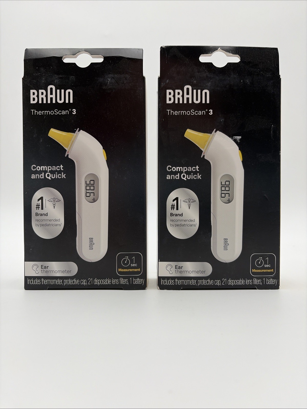 Braun IRT3030 ThermoScan 3 Ear Thermometer Lot Of 2