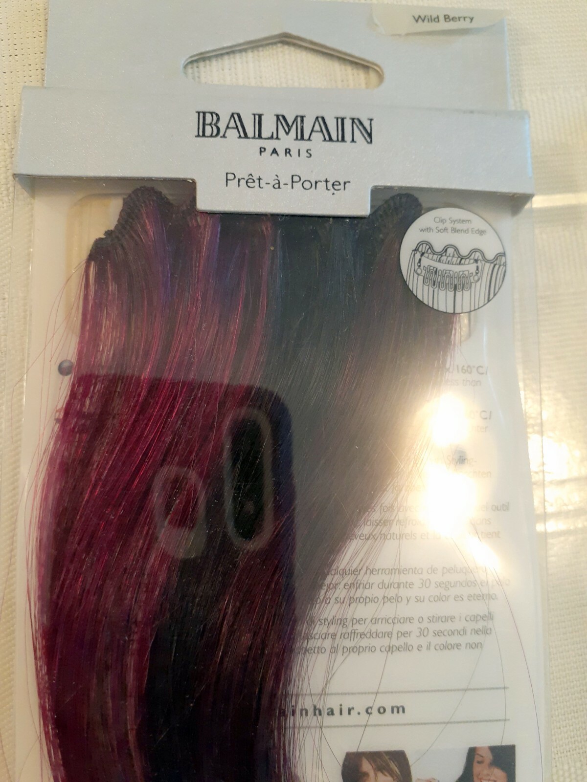 Balmain Hair Make-Up 1PC Color Fringe Extension Soft Blend Edge! 30cm 11.8″