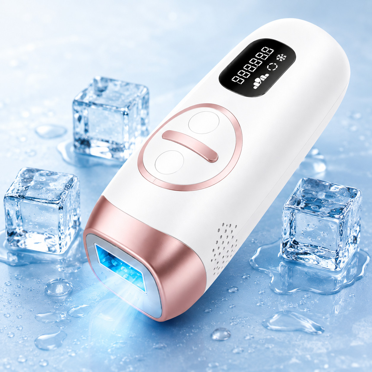 IPL Laser Hair Removal With Cooling System, at-Home Permanent for Women and Men