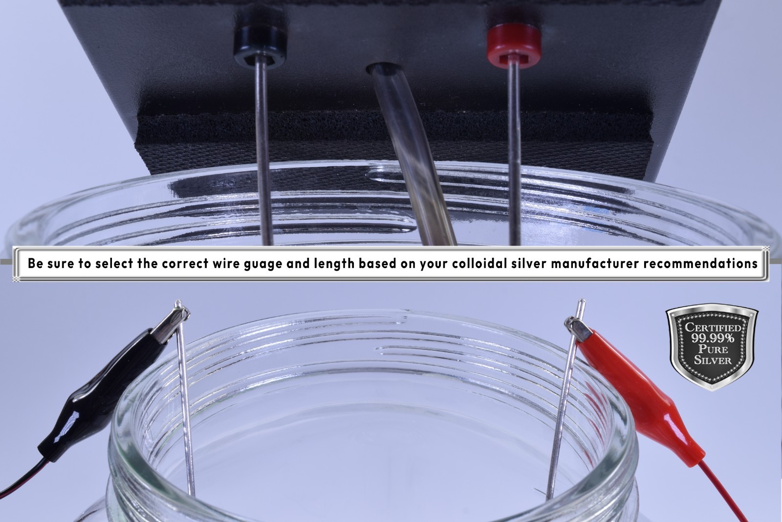 .9999 Fine Silver Colloidal Electrode Rods – 10-gauge diameter, 6 Inch length