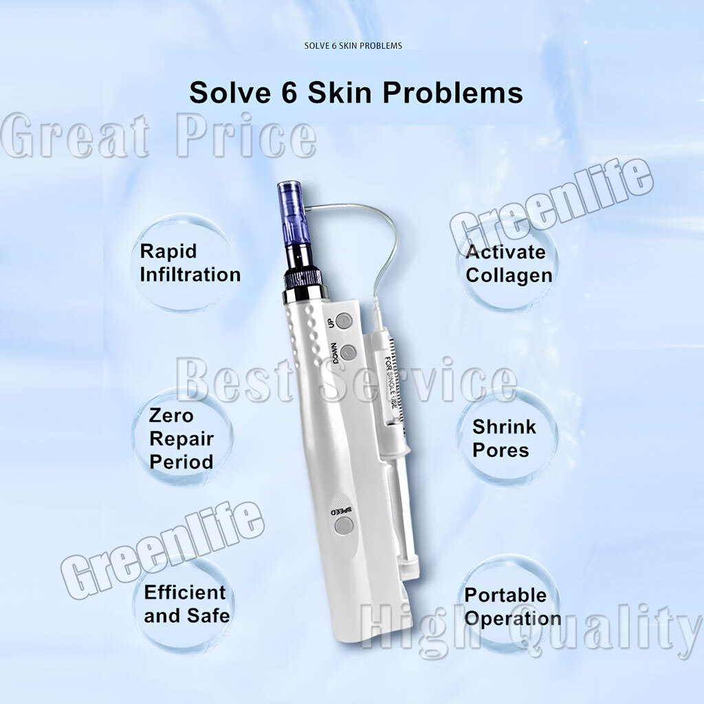 Mini Electric 2In1 Water Pen Facial Skin Care Beauty Machine Or Replacement Pins