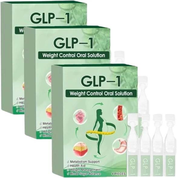 GPL-1 3️4pcs Weight Loss Drops – Organic Metabolism Booste（12pcs） Premium