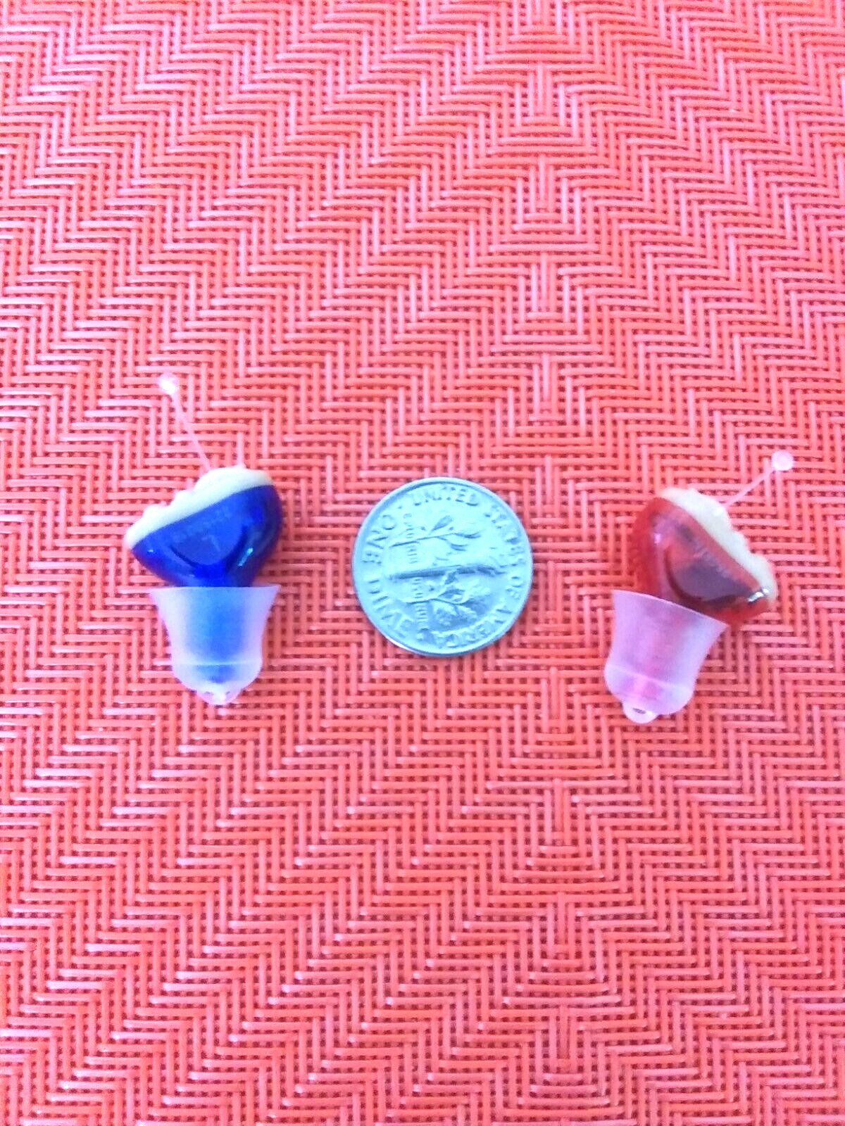 PAIR MINI IN canal CIC HEARING AMPLIFIER LEFT/RIGHT EAR 3 PROGRAMS/ MODES
