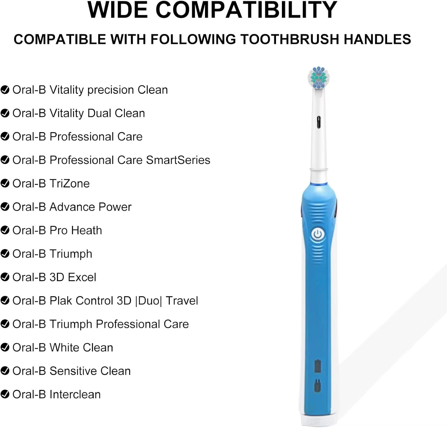 20PCS Precision Electric Toothbrush Replacement Fit For Oral Braun Brush Heads