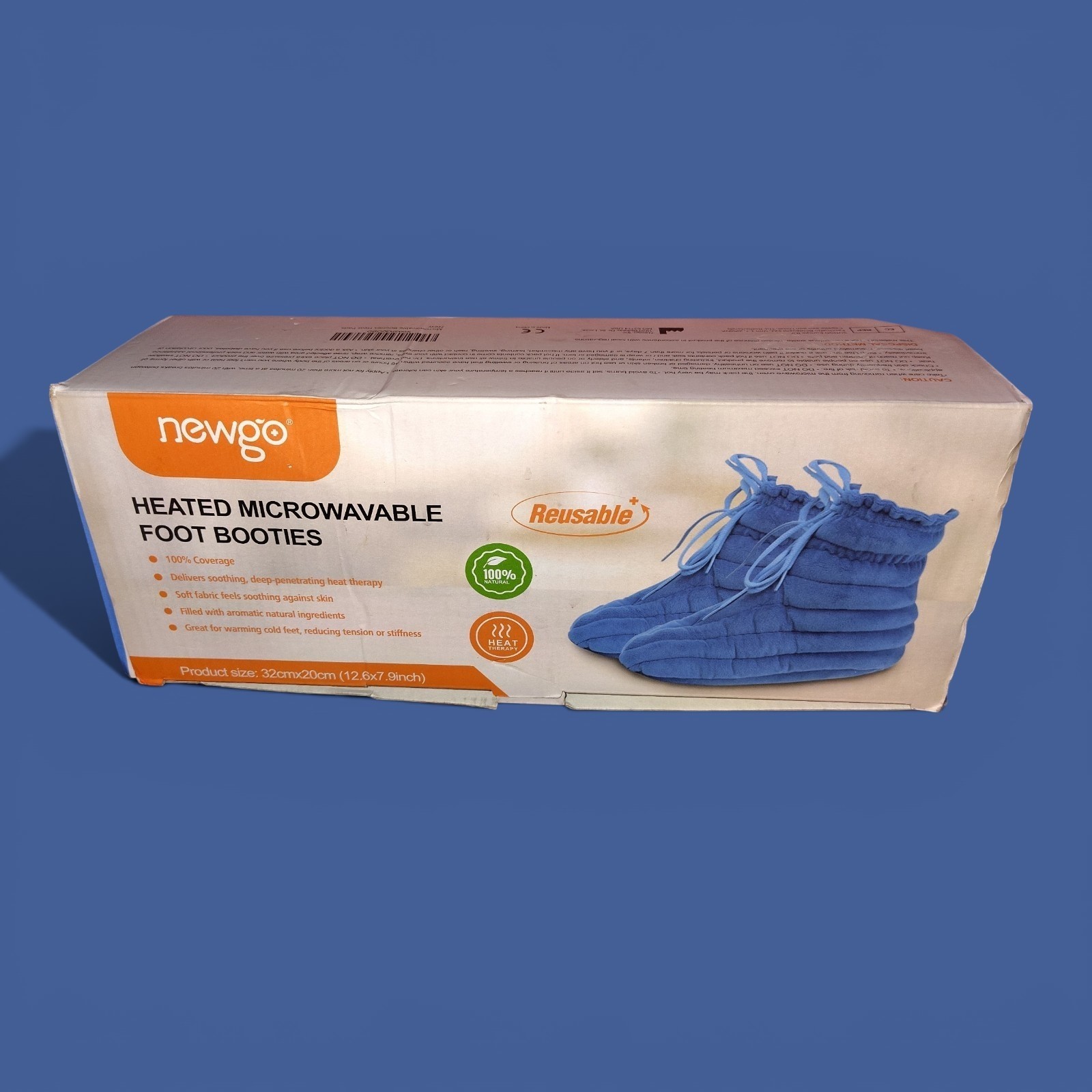 Microwavable Foot Booties Natural Heat Therapy Pain Relief Adjustable Comfort US