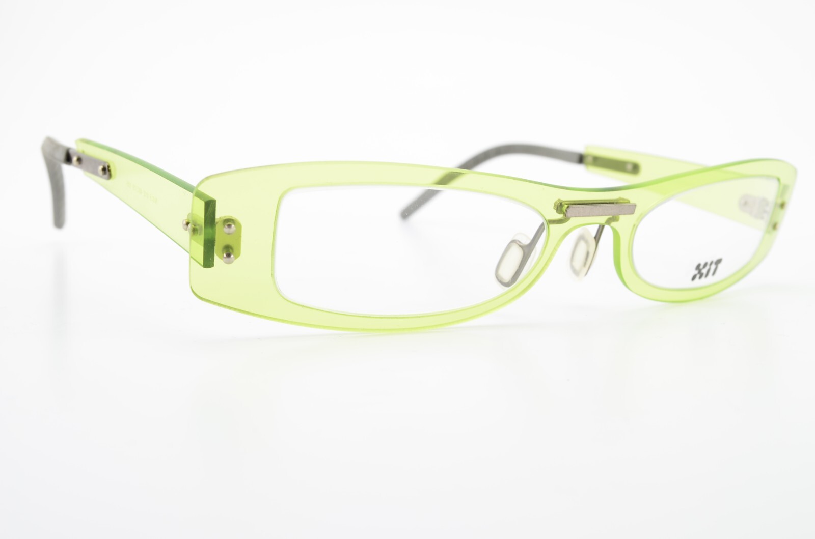 Xit Glasses N016 012 49-19 135 Neon Green Translucent Design Optic X-I-T France